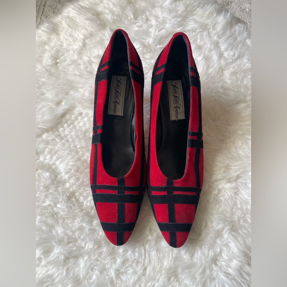 VINTAGE SAKS FIFTH AVENUE KITTEN HEELS - Picture 3 of 8